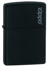 Зажигалка Zippo Black Matte Logo
