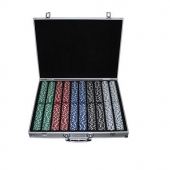 Набор для игры в покер Duke в алюминиевом кейсе 1000 фишек i0CG-111000