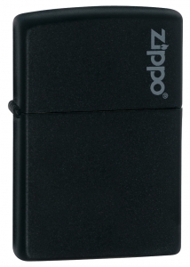 Зажигалка Zippo Black Matte Logo i0218ZL