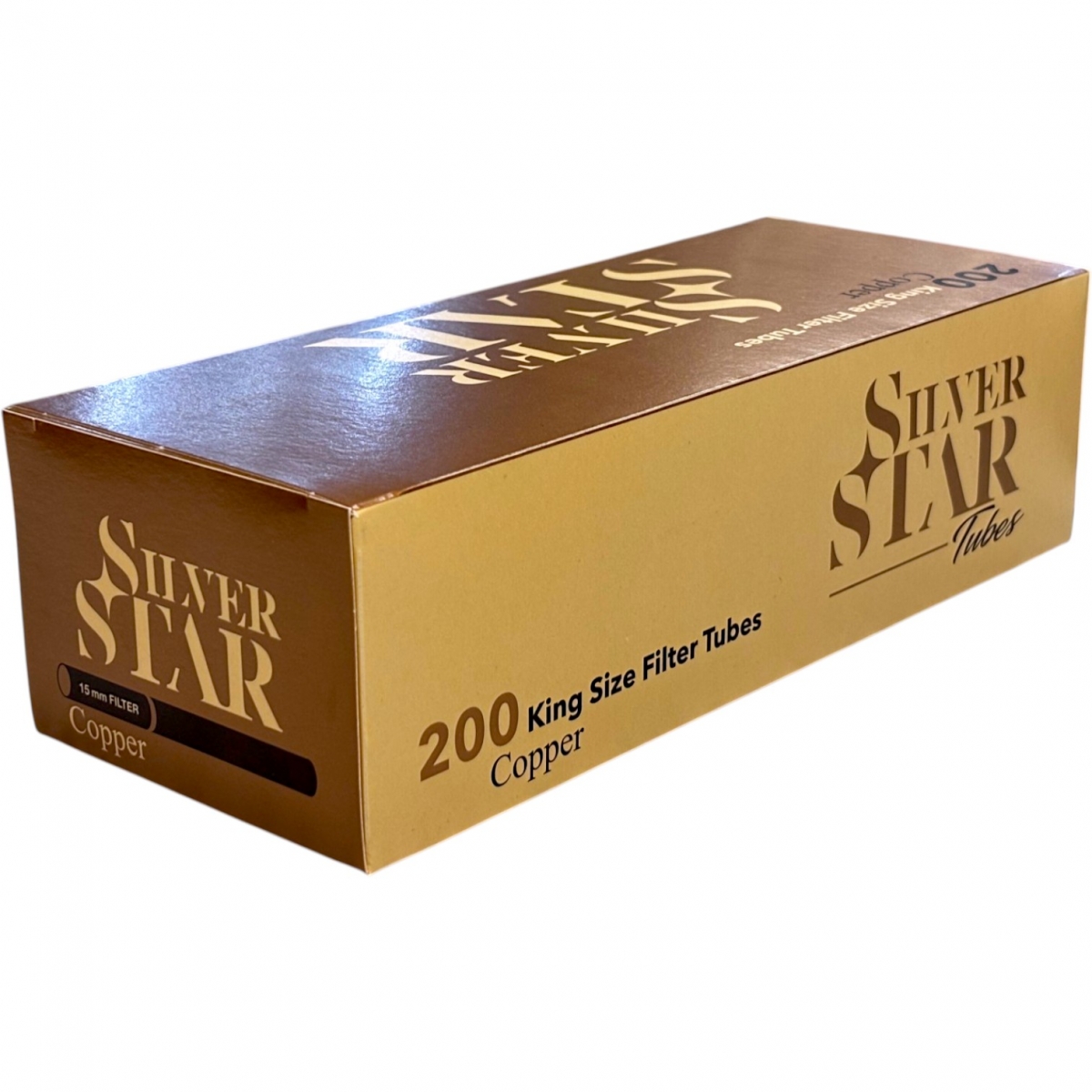 Гильзы для сигарет Silver Star Brown Cooper 8x15 200шт LV-100