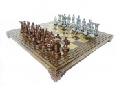 Шахматы Спартанский воин "Manopoulos" 28х28см коричневый i0S16MBRO
