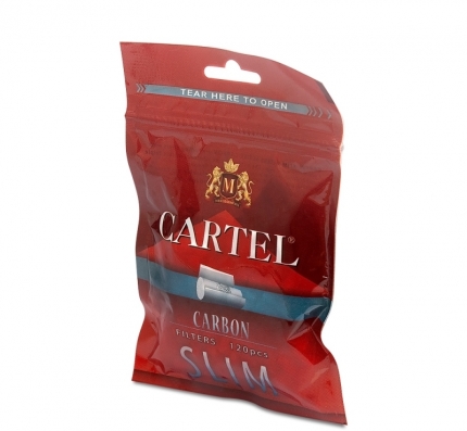 Фильтры сигаретные Tips CARTEL Carbon (120) ML10-17
