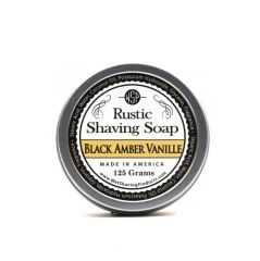 Мило для гоління WSP RUSTIC SHAVING SOAP BLACK AMBER VANILLE 125 г