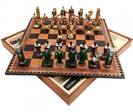 Набір ItalFama Римляни проти варварів шахи + шашки + нарди i01993219MAP