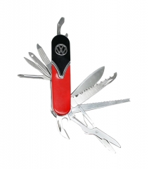 Нож складной LICENCES Volkswagen CH VW MULTI FCT KNIFE 14 функций Черно-красный
