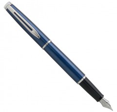 Ручка Waterman Hemisphere Metallic Blue CT FP F