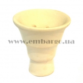 Чаша для кальяну з білої глини 8 см