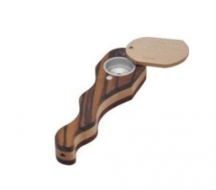 Люлька для куріння N15 Wood with curved handle