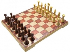 Шахматы магнитные Duke, коричневые 27х32х2 см