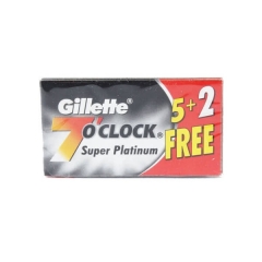 Лезвия для бритвы GILLETTE 7 O’CLOCK SUPER PLATINUM, 7 шт