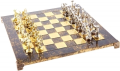 Шахматы Manopoulos Геркулес в деревянном футляре 36х36 см Коричневые