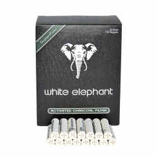 Фільтри люлькові White Elephant вугільні, кераміка, 9 мм, 150 шт