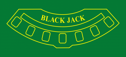 Стандартне сукно для гри в Black Jack 