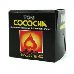 Уголь для кальяна кокосовый Tom Cococha(8куб)