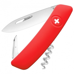 Нож складной, мультитул Swiza (95мм, 6 функций), red