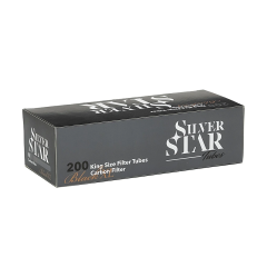 Гильзы для сигарет Silver Star Carbon Black Tube X-Long 24мм 200шт