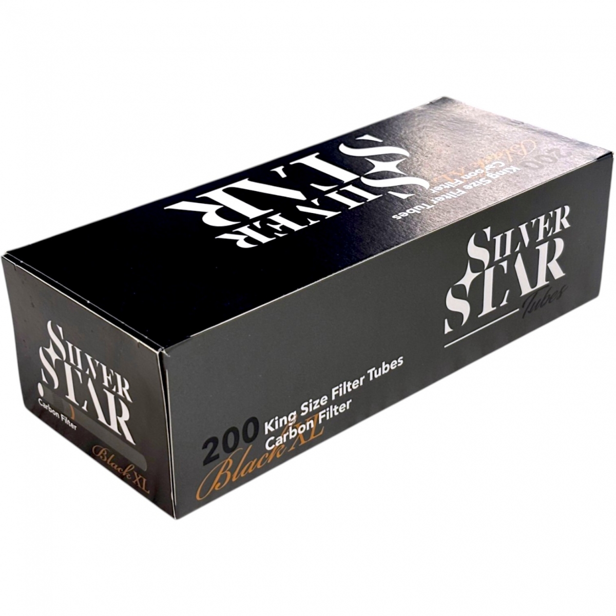 Гильзы для сигарет Silver Star Carbon Black Tube X-Long 24мм 200шт