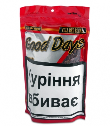 Табак для самокруток Good Days RYO Cigarette Tobacco Full Red Blend, 180гр ML4938