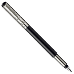 Ручка Parker Vector Premium Satin Black SS Chiselled FP F