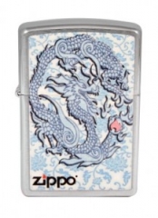 Запальничка Zippo Satin Chrome Dragon №1