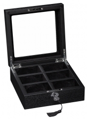 Скринька для зберігання шести годинників Rothenschild black velor