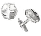 Срібні запонки "Silver Shield" 004АР-з