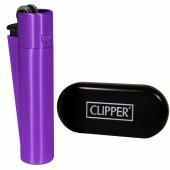 Зажигалка Clipper Metal Purple CL-001-3