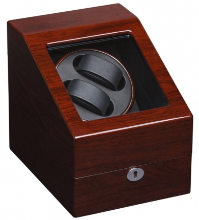 Скринька для підзаведення двох годинників Rothenschild brown gloss RS-024-2-OAB