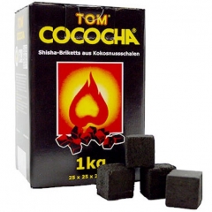 Вугілля кокосове Tom Cococha Yellow, 1кг (72 куб)