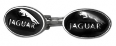 Серебряные запонки "Jaguar"