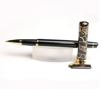 Ручка роллер PICASSO PUR BLACK WITH GOLD 902A-R