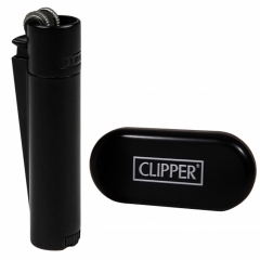 Зажигалка Clipper Metal Mini Black Controller