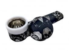 Трубка для курения N64 Graffiti silicone pipe 86mm