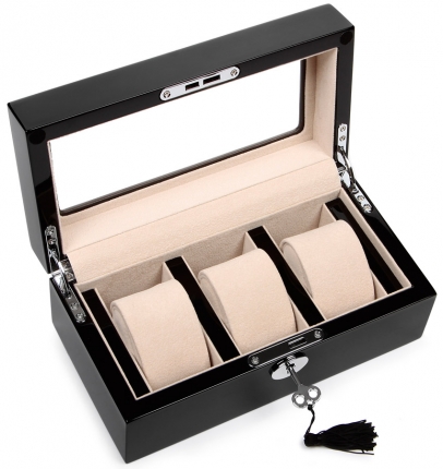 Скринька для зберігання трьох годинників Rothenschild RS-WB-3085-BC