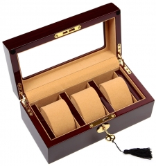 Скринька для зберігання трьох годинників Rothenschild burgundy