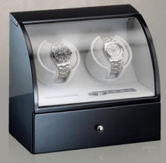 Скринька для підзаведення двох годинників Rothenschild white & black