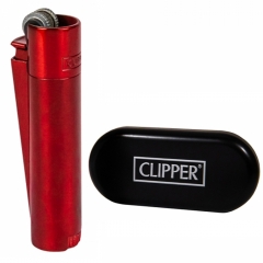 Зажигалка Clipper Metal Mini Red Controller