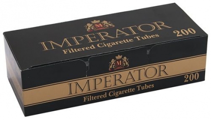 Гільзи для набивання сигарет Filtered Cigarette Tubes Imperator Black, уп. 200 шт ML0123