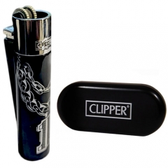 Зажигалка Clipper Metal N1 Black