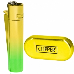 Запальничка Clipper Metal Yellow Rainbow