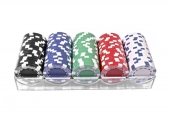 Набор для игры в покер: 100 фишек в пластиковом кейсе i0100-S5
