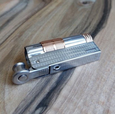 『希少』XWAG PRODUCTS X-TAGE PURE BRASS Зажигалка бензиновая Lighter BS-HP929 Retro Bagel Riveted