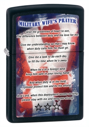 Зажигалка Zippo Military Wifes Prayer i028315