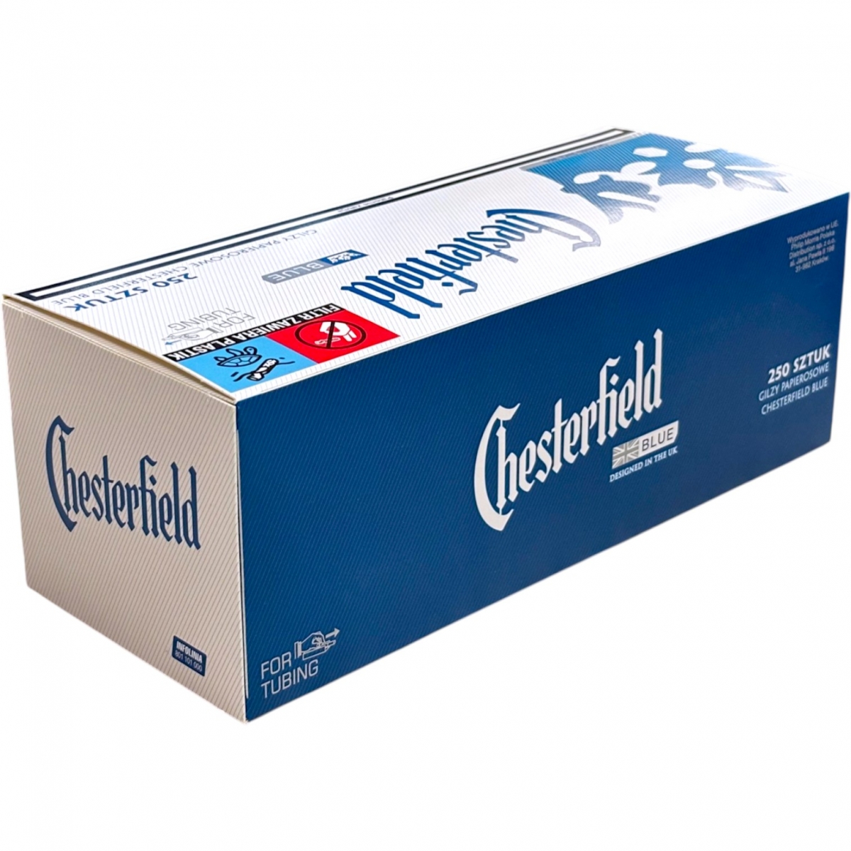 小物 gonzi Гільзи для цигарок Chesterfield Blu 250 шт LV-052 — купити в
