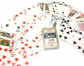 Карты игральные покерные с пластиковым покрытием Duke N098 54 шт Красный i0DN24968RED